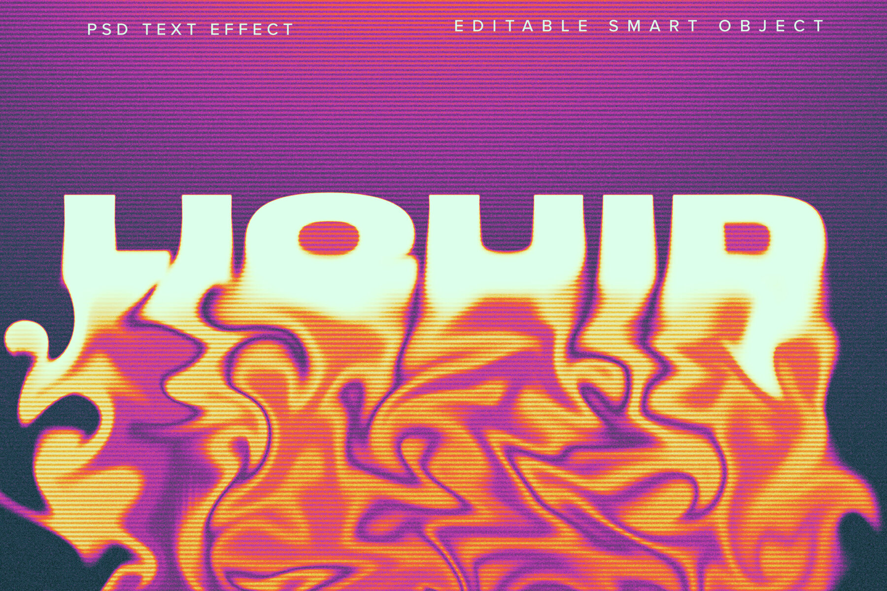 Liquid Text Effect Mockup 1