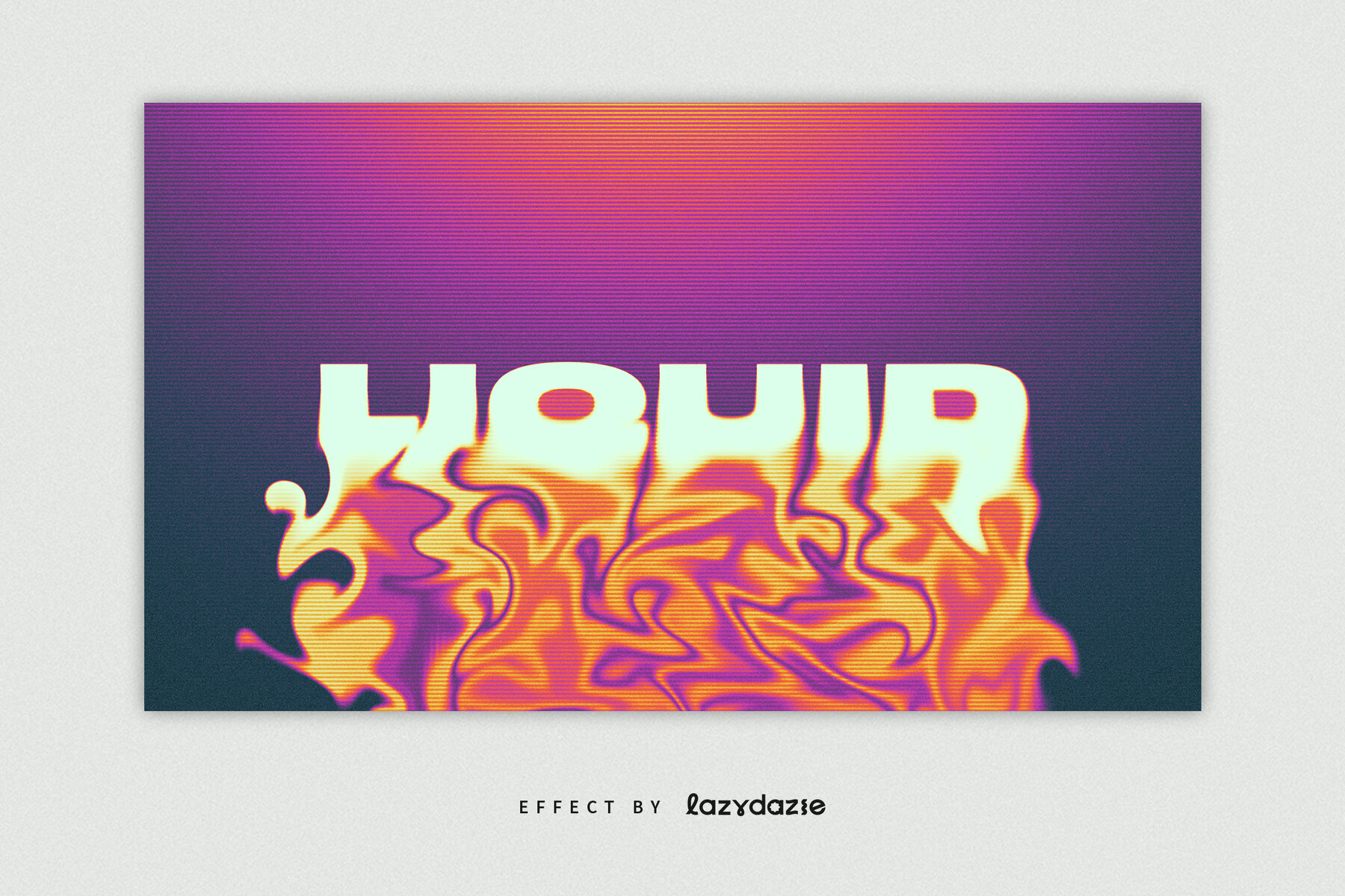 Liquid Text Effect Mockup 2