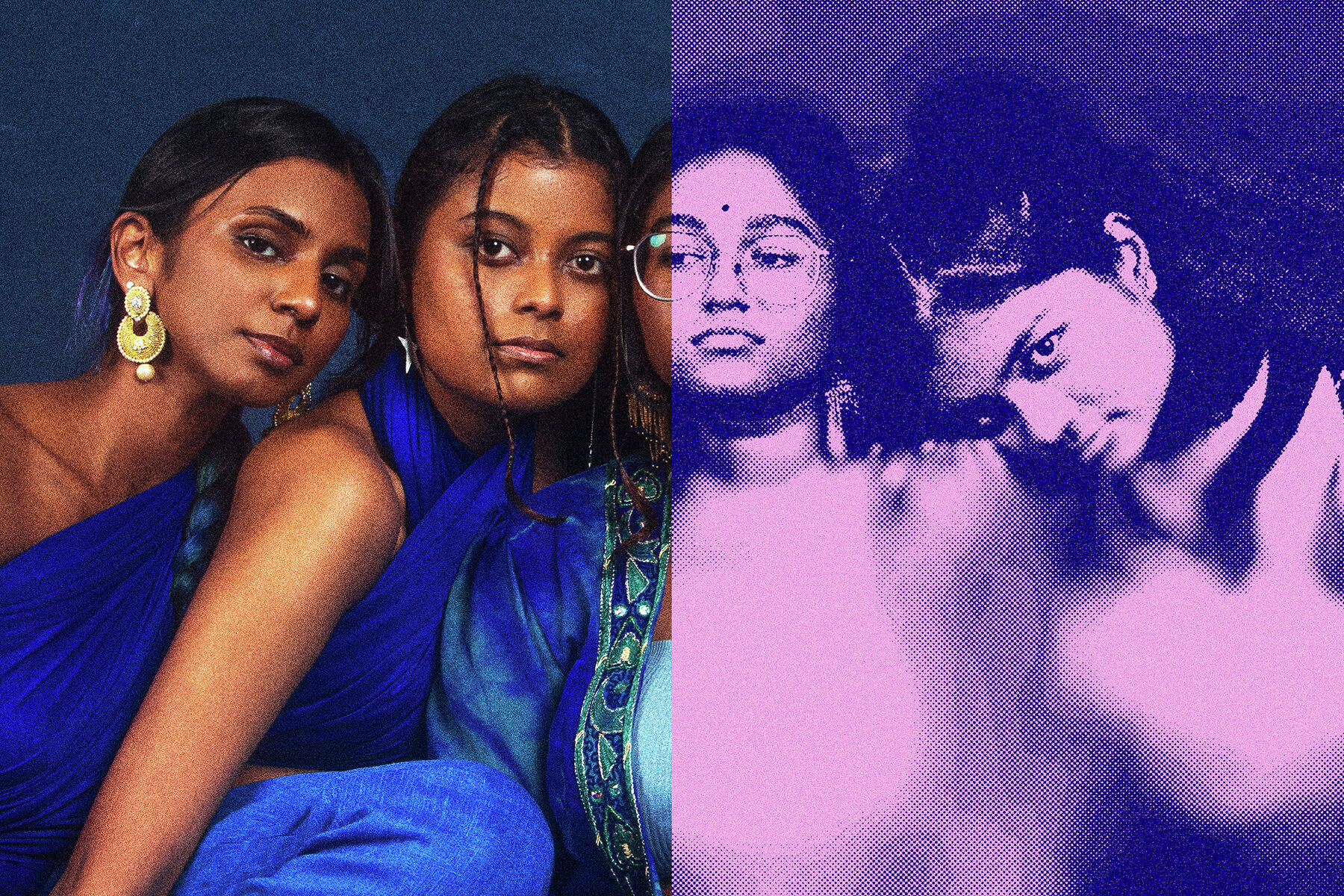 Duotone Halftone Image Effect Mockup 7