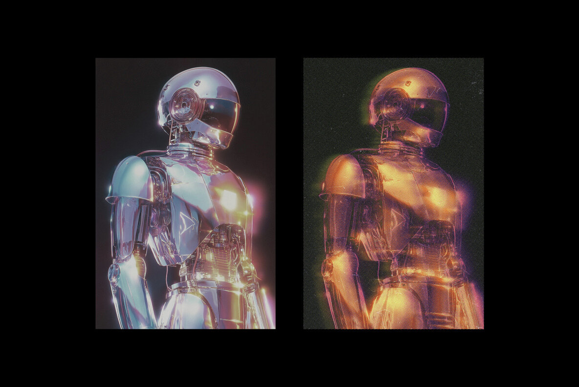 Grunge Smudged Halftone Photo Effect 6