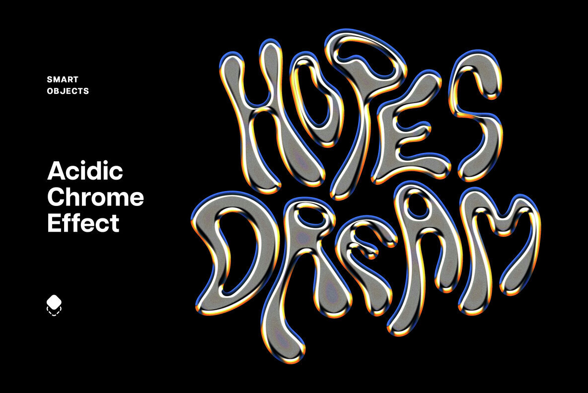 Acidic Oily Chrome Effect 1