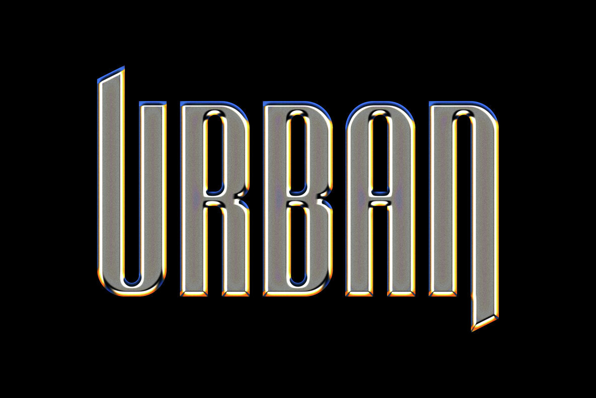 Acidic Oily Chrome Effect 2