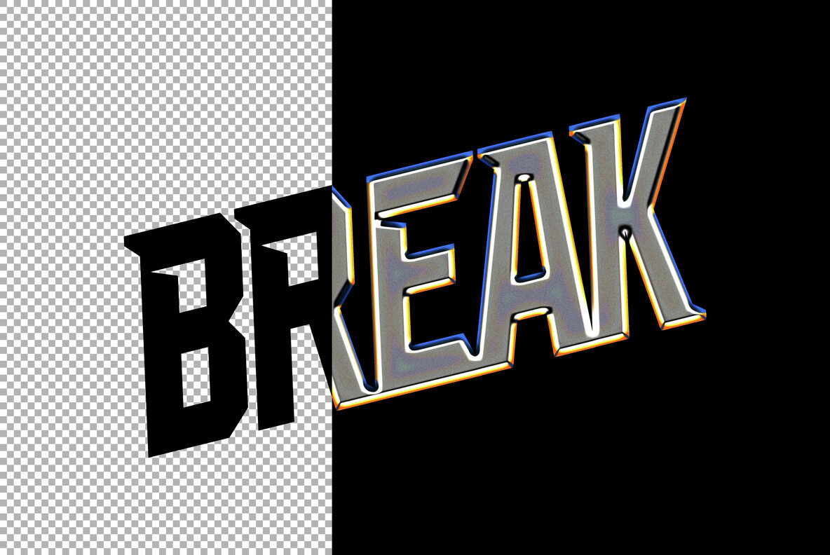 Acidic Oily Chrome Effect 4