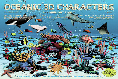 Oceanic 3D Characters   The Sunlight Zone