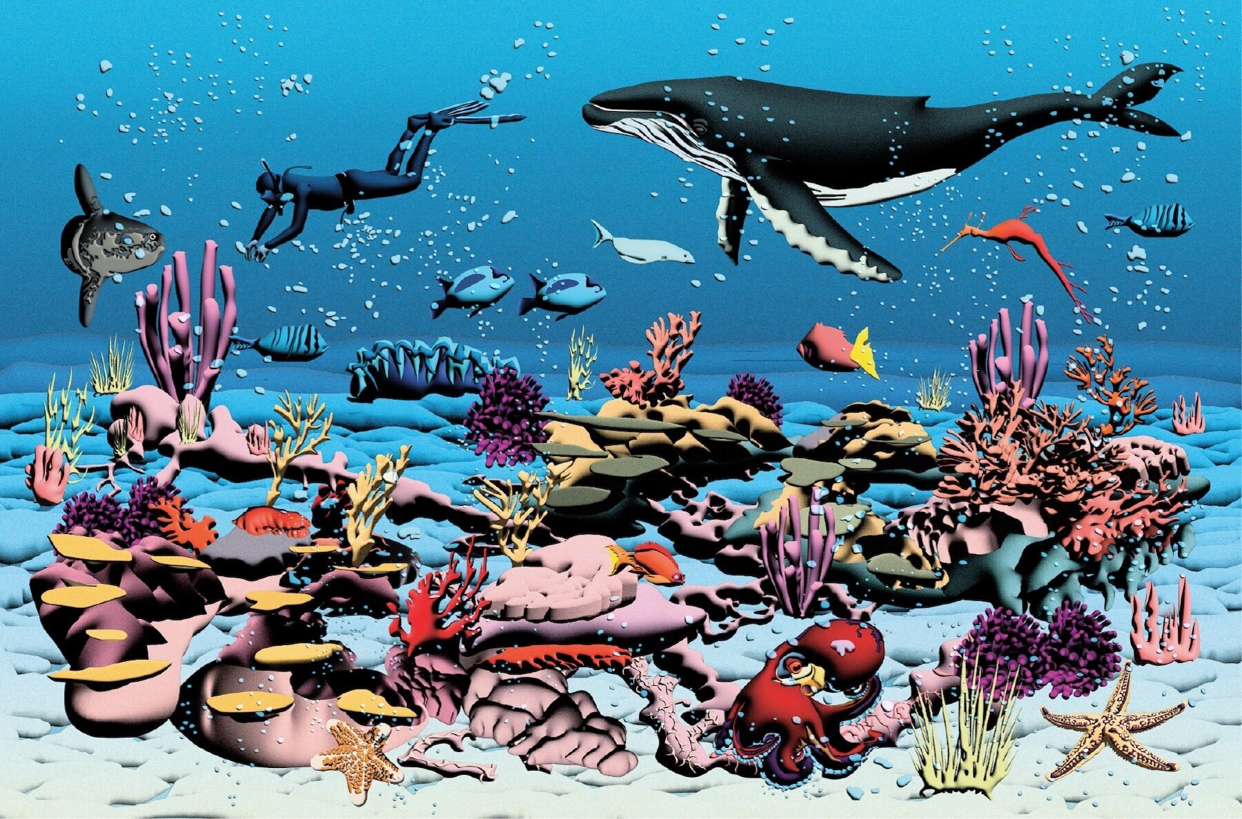 Oceanic 3D Characters   The Sunlight Zone 3