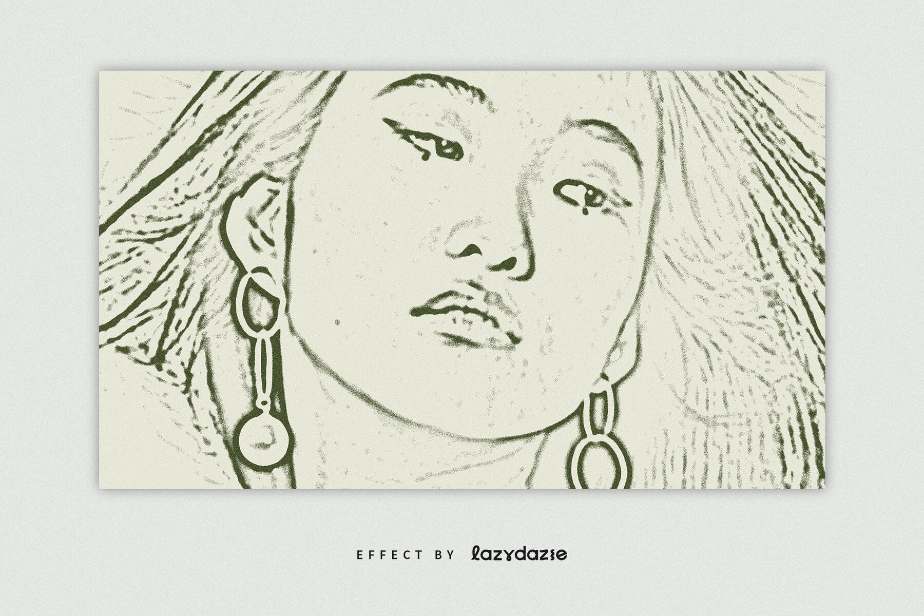 Grunge Stamp Image Effect Mockup 4