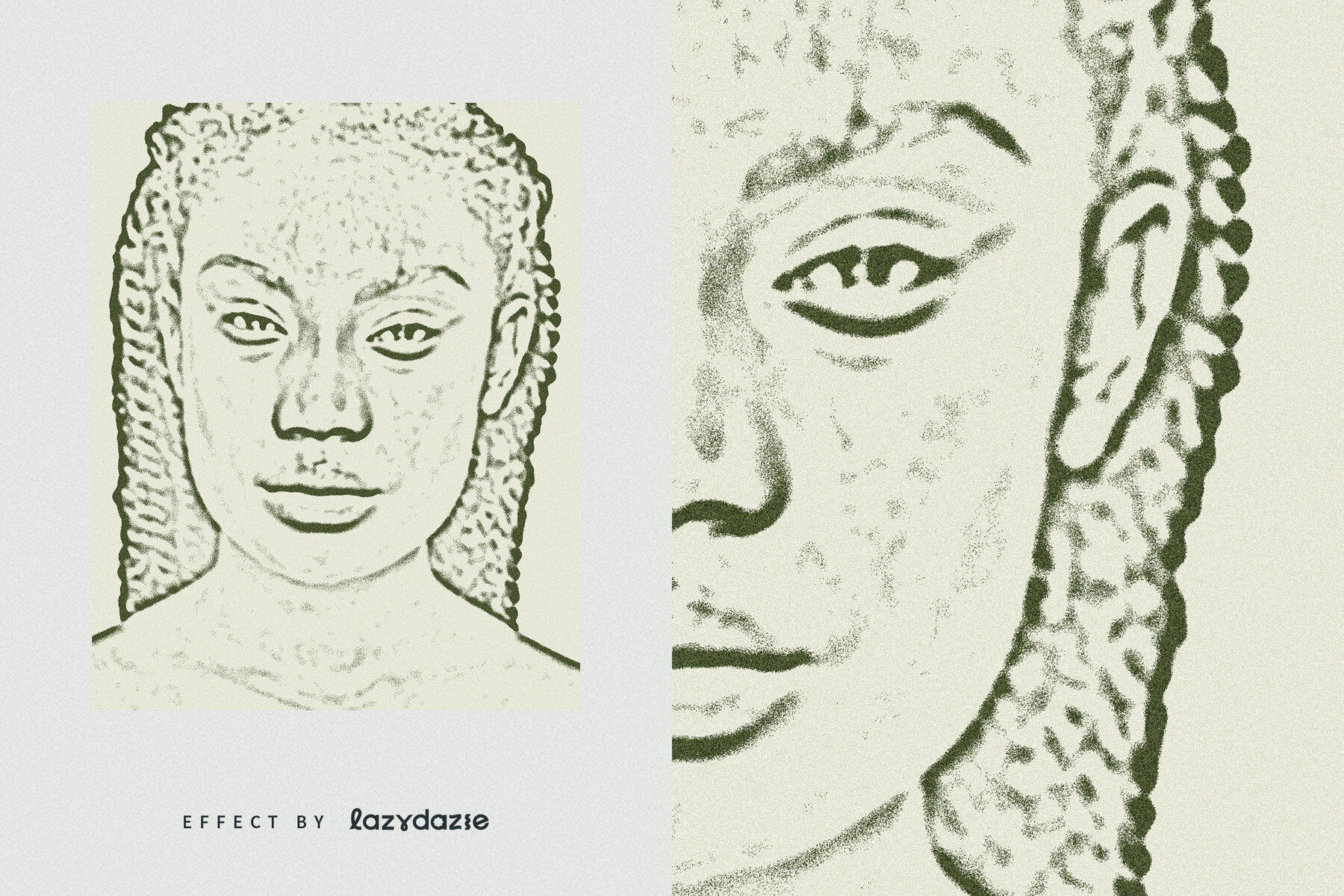 Grunge Stamp Image Effect Mockup 6