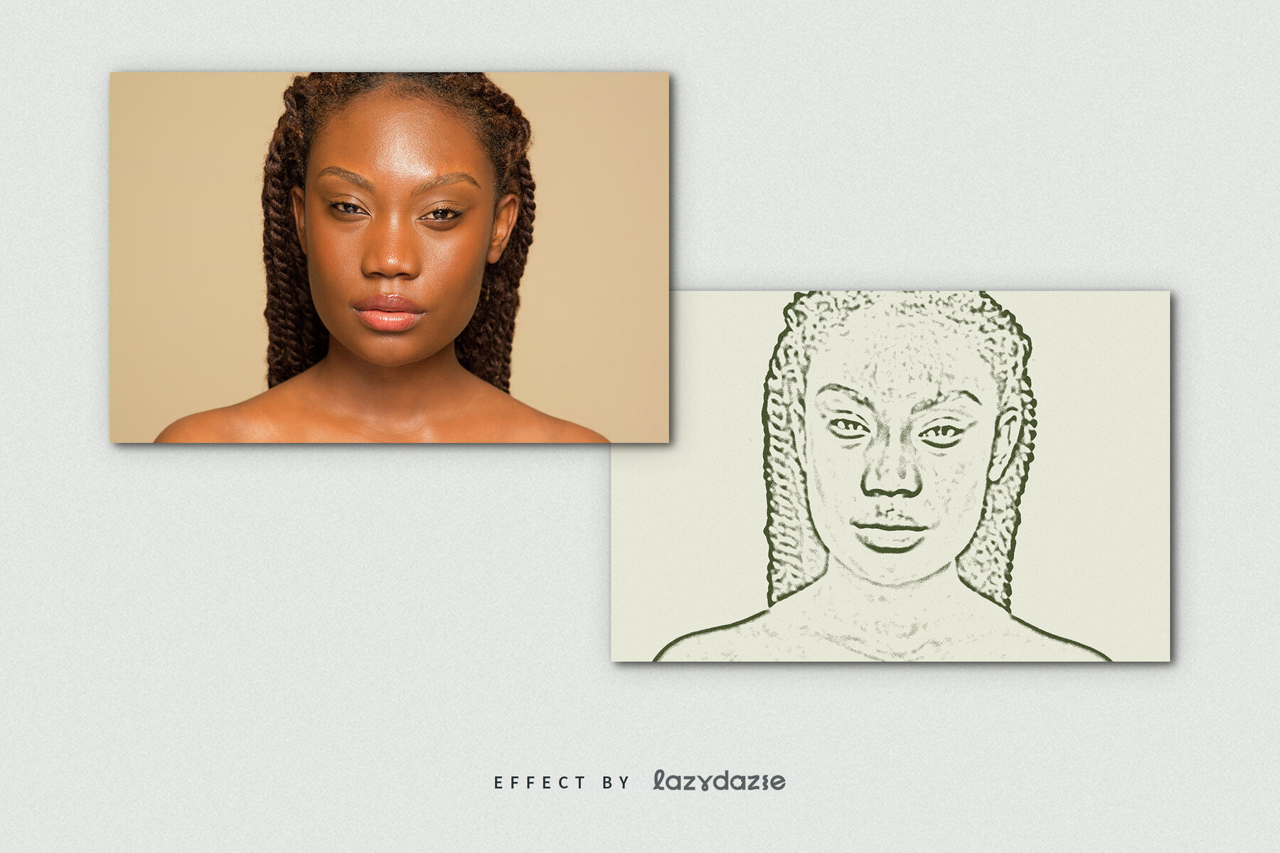 Grunge Stamp Image Effect Mockup 8