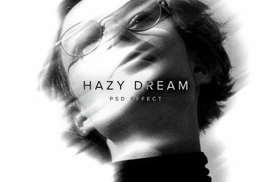 Light Haze Image Effect Mockup