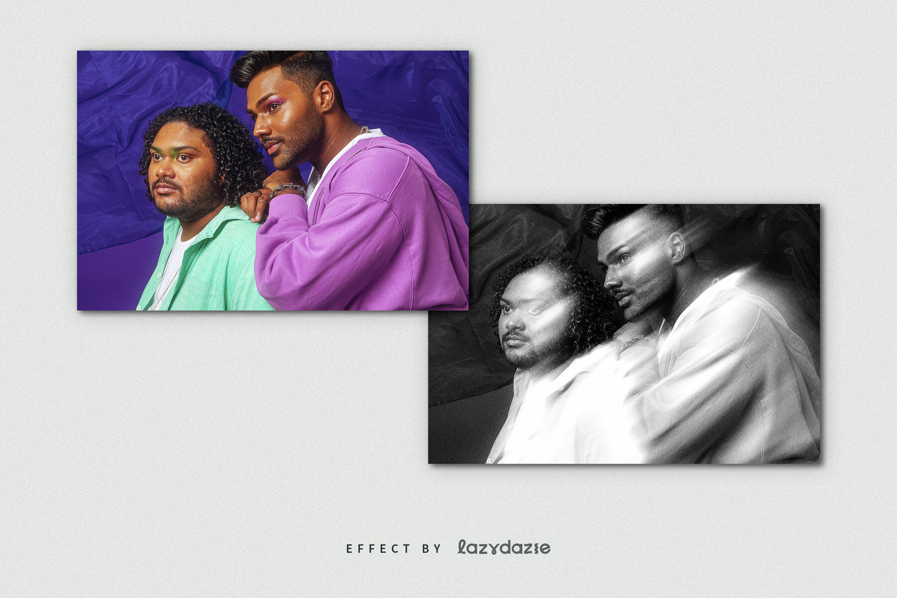 Light Haze Image Effect Mockup 8