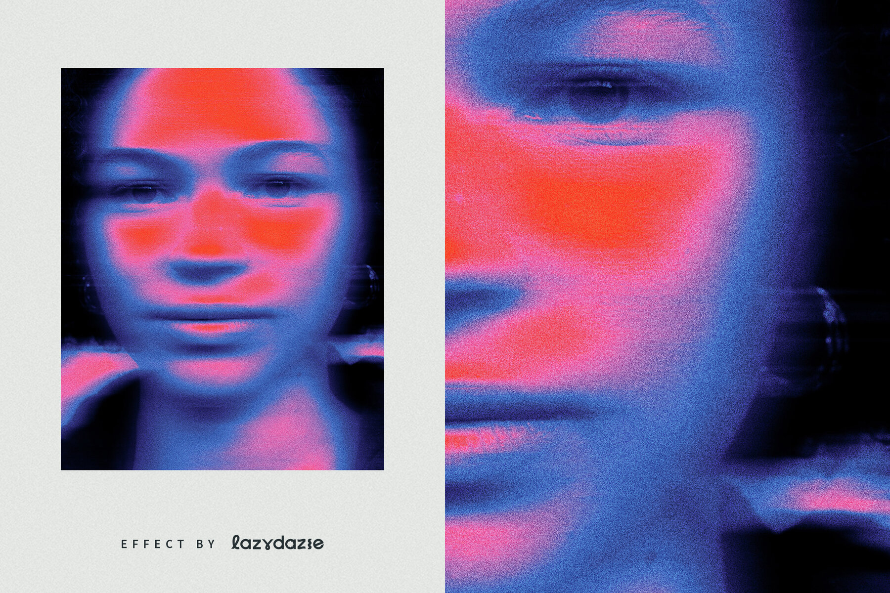 Smudged Blur Image Effect Mockup 6