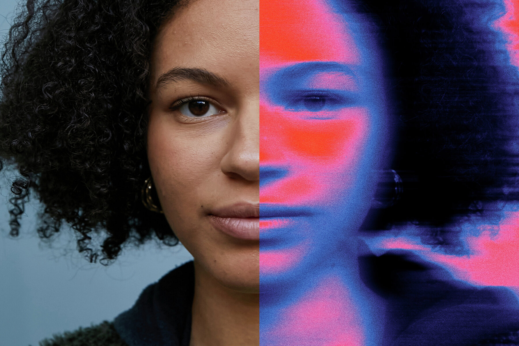 Smudged Blur Image Effect Mockup 7