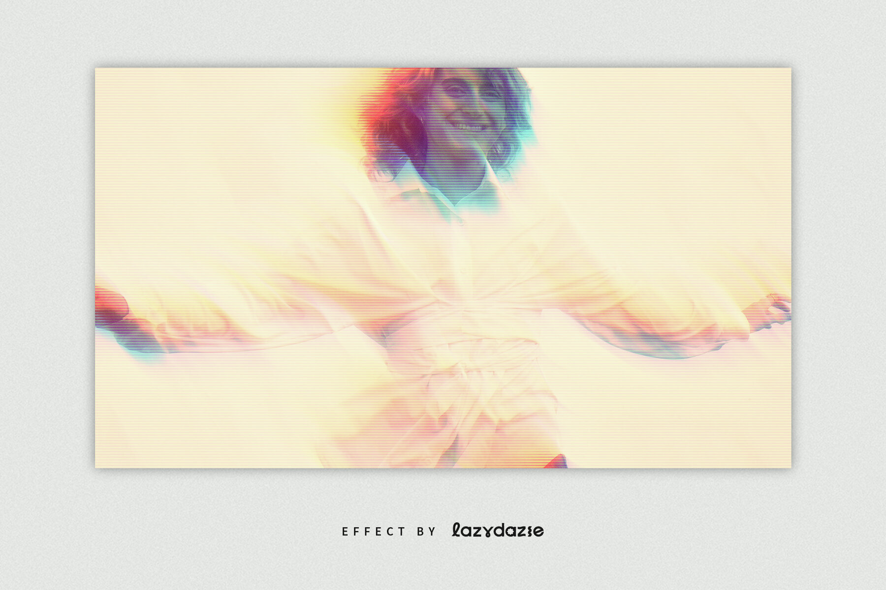 Prism Split Image Effect Mockup 3