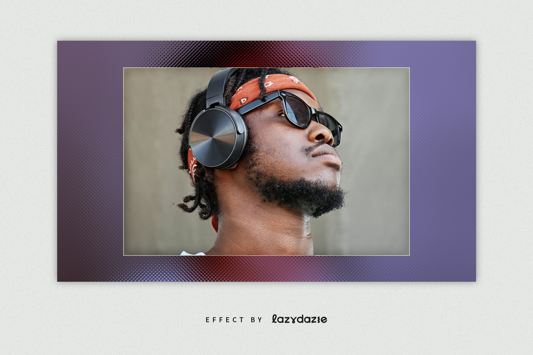 Glass Frame Image Effect Mockup 4