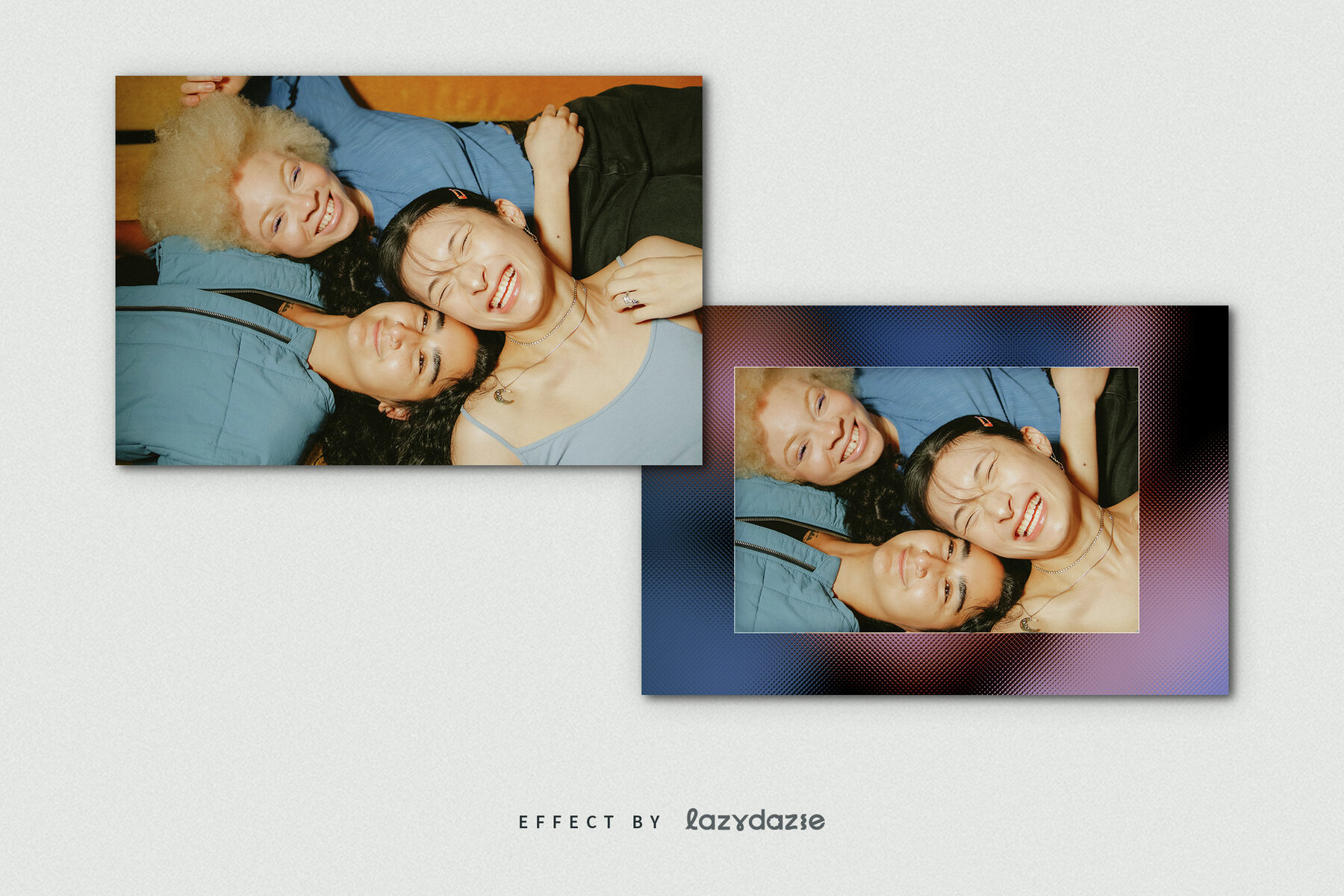 Glass Frame Image Effect Mockup 8