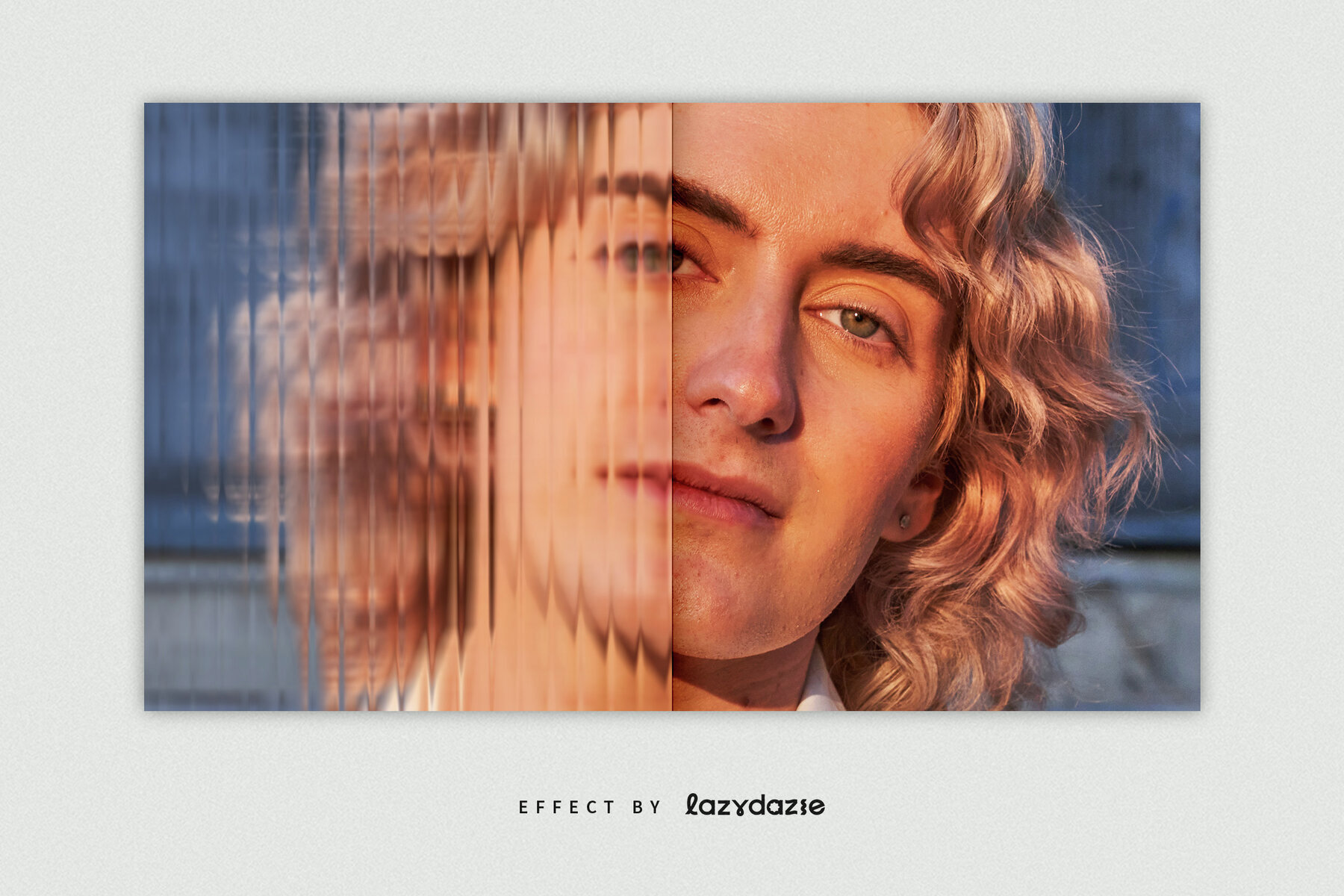 Reeded Glass Image Effect Mockup 3