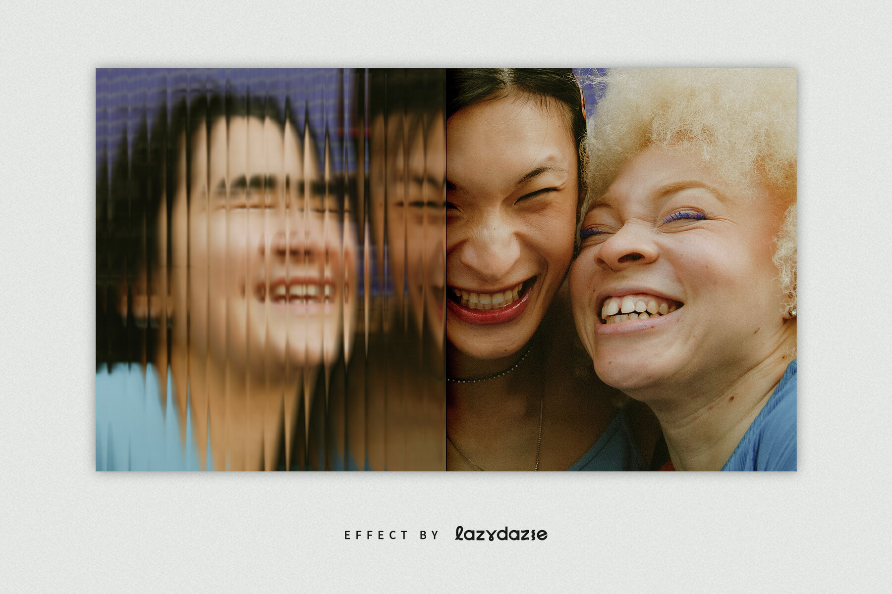 Reeded Glass Image Effect Mockup 4