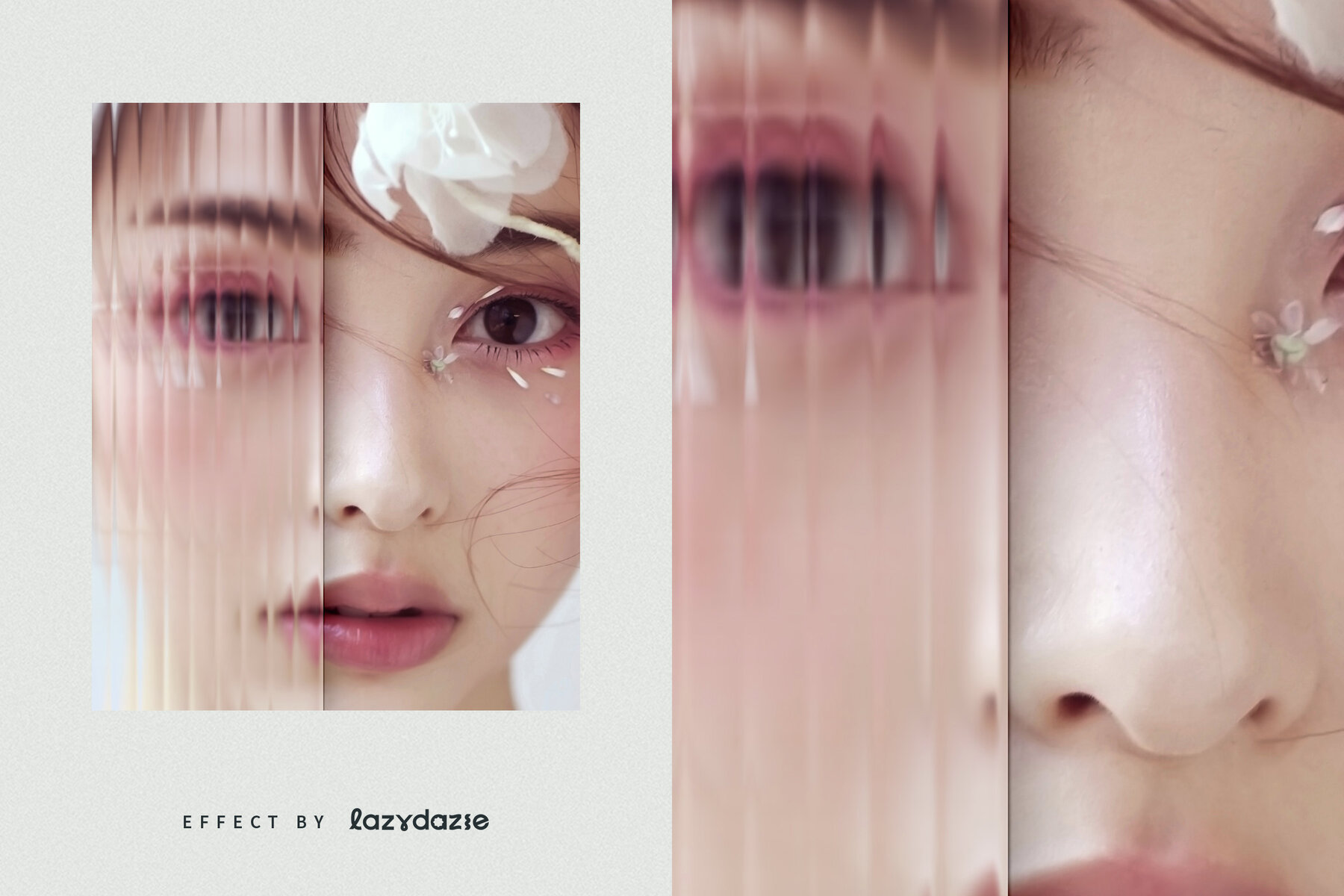 Reeded Glass Image Effect Mockup 6