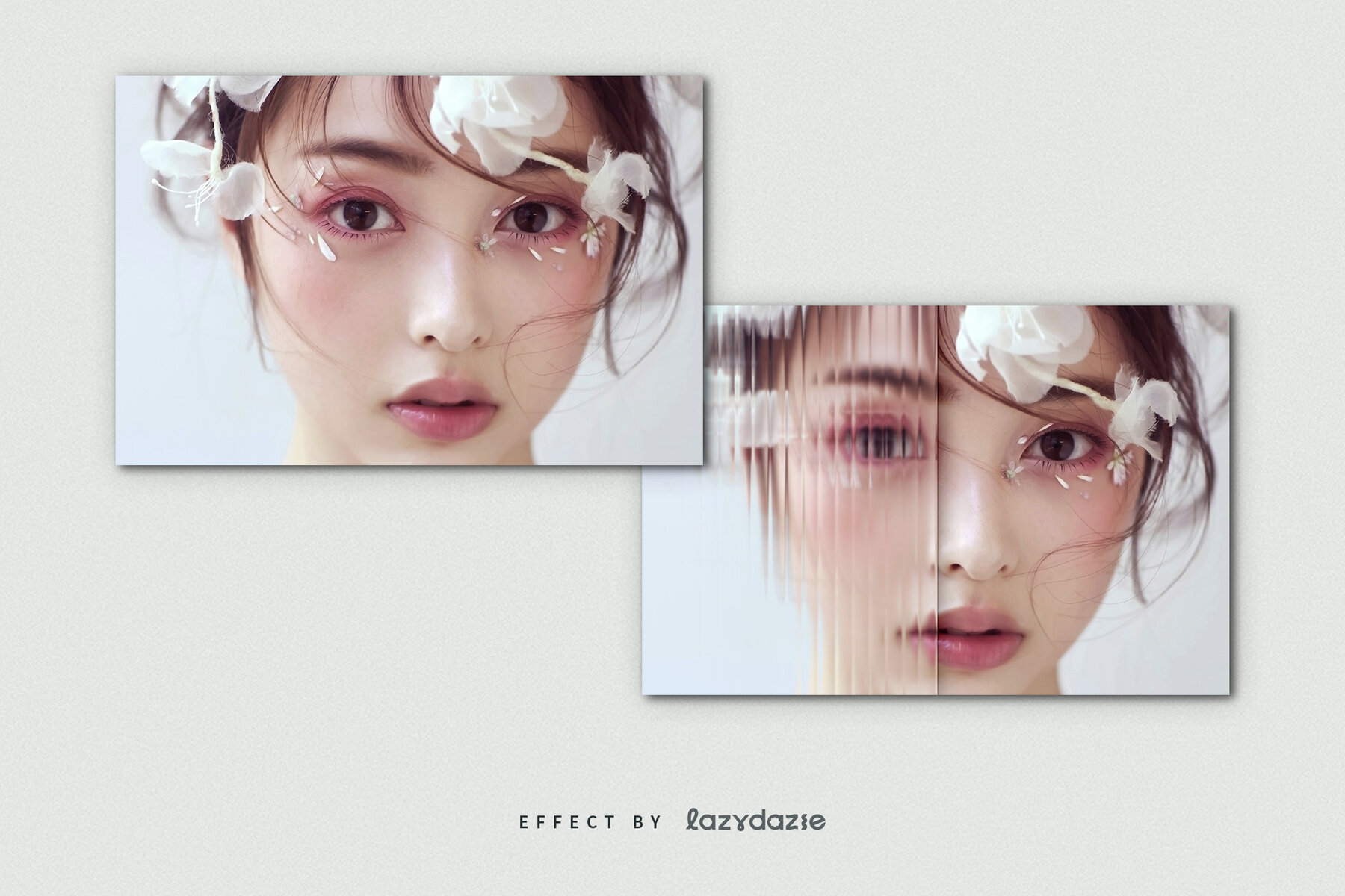 Reeded Glass Image Effect Mockup 8