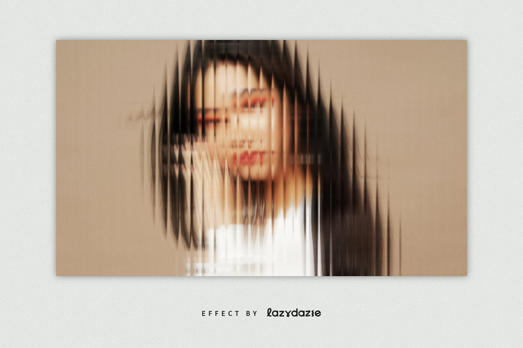 Reeded Glass Image Effect Mockup 4