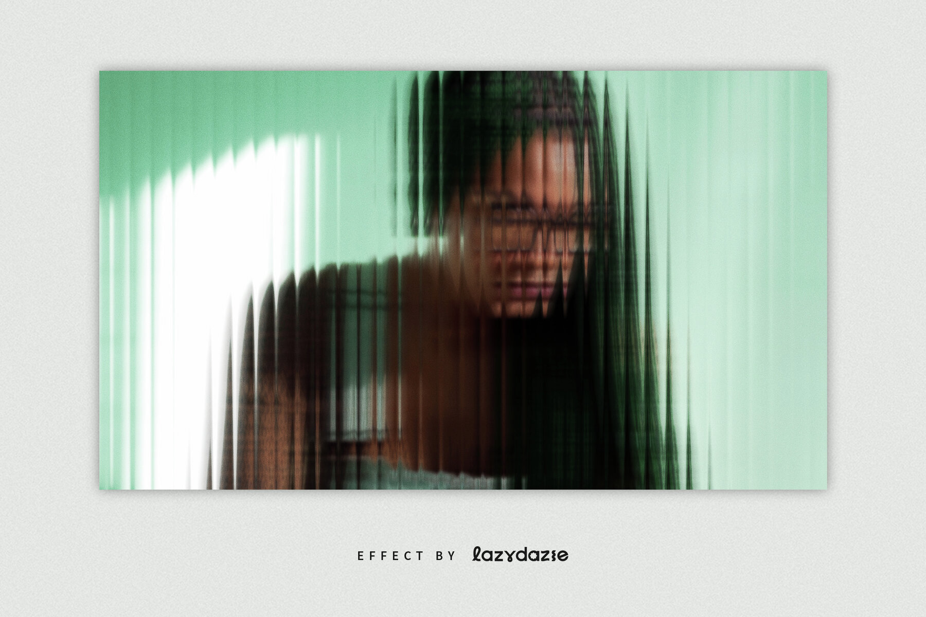 Reeded Glass Image Effect Mockup 5