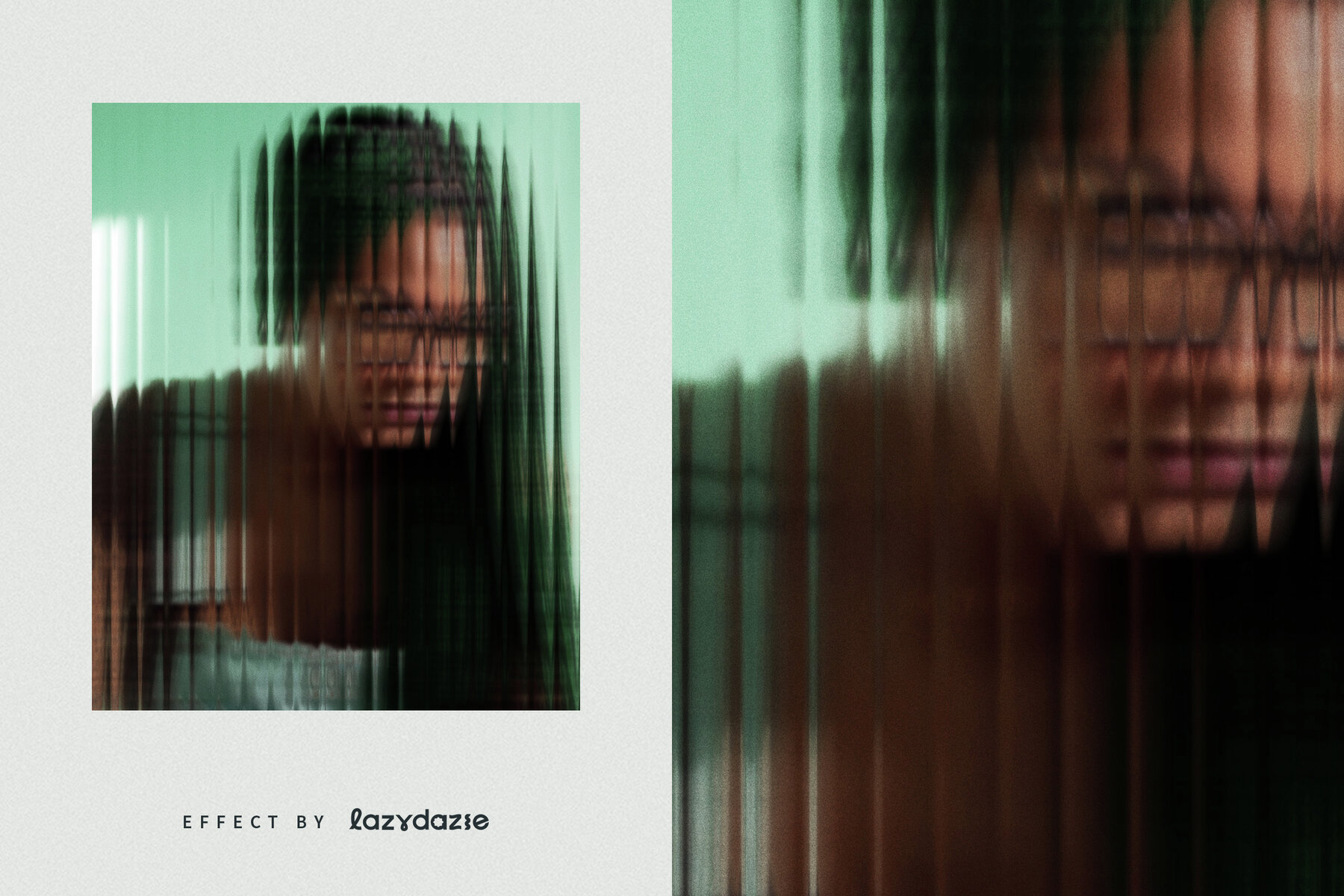 Reeded Glass Image Effect Mockup 6