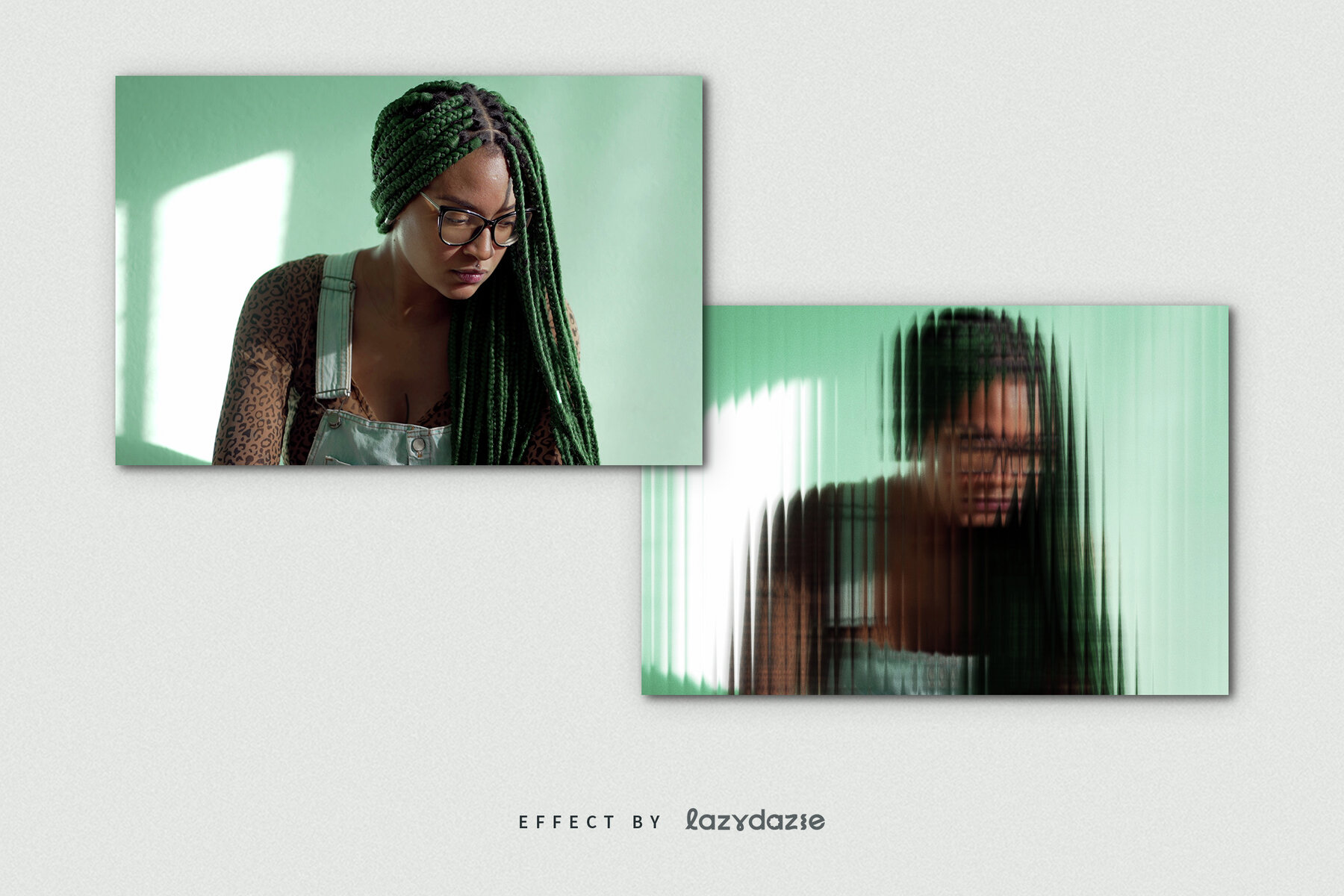 Reeded Glass Image Effect Mockup 8