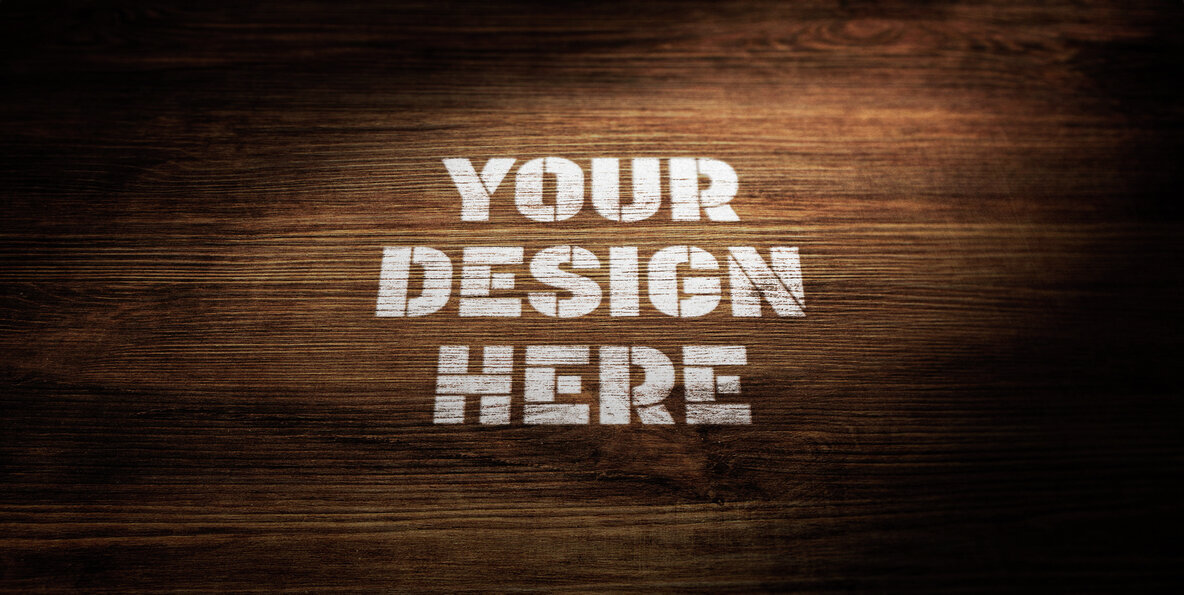 Wooden Vintage Sign Mockup 3