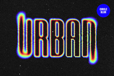 Circle Blur Text and Logo Effect