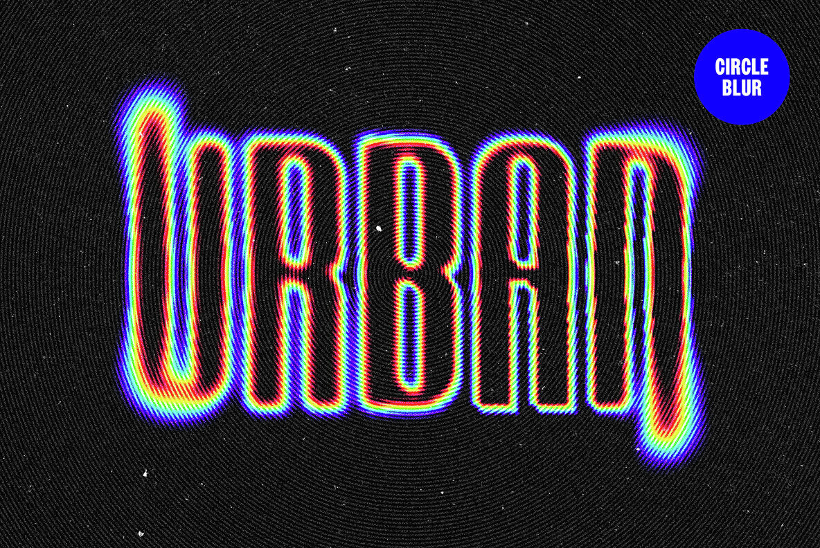 Circle Blur Text and Logo Effect 1