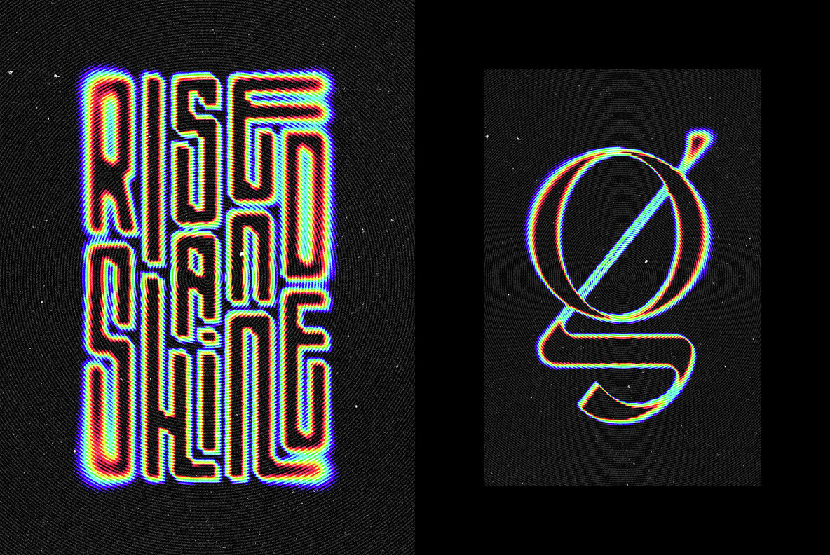 Circle Blur Text and Logo Effect 4