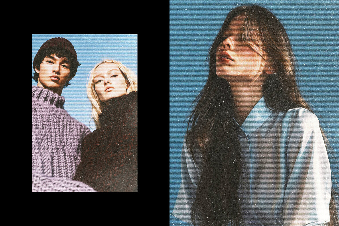 Vintage Postcard Halftone Effect 5