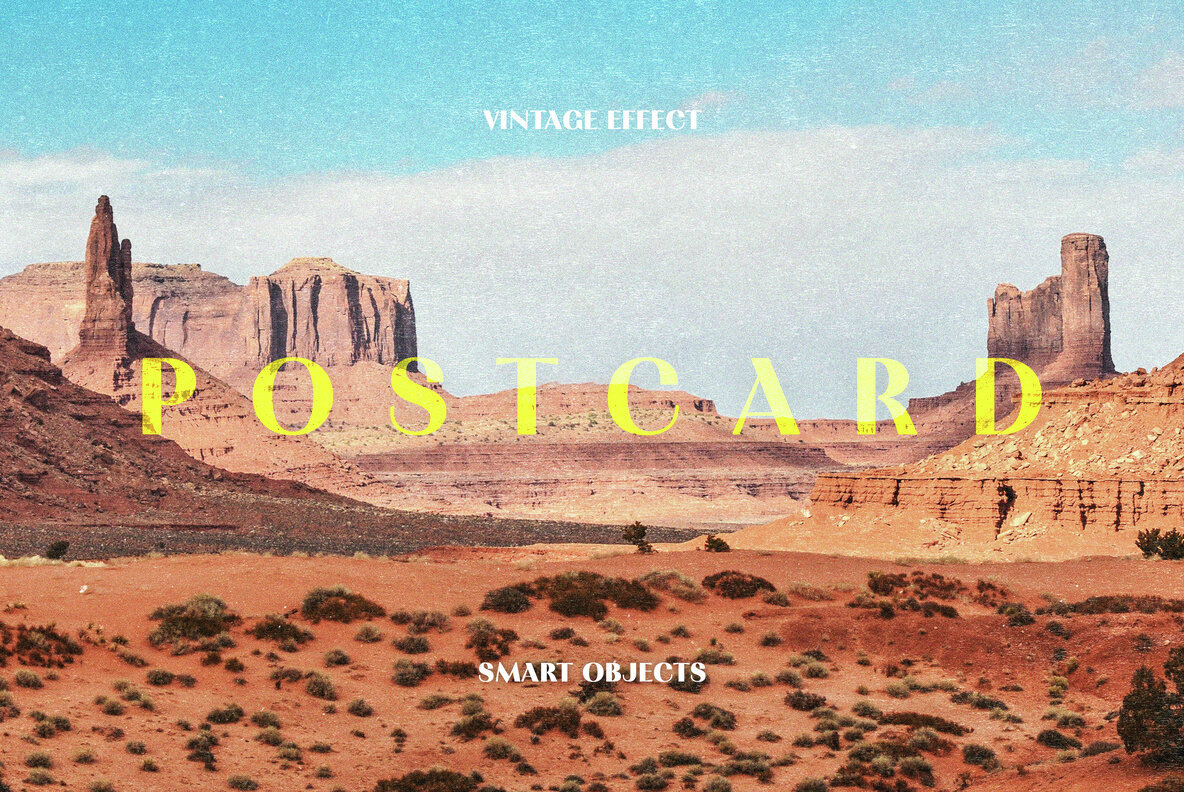 Authentic Postcard Photo Effect 1