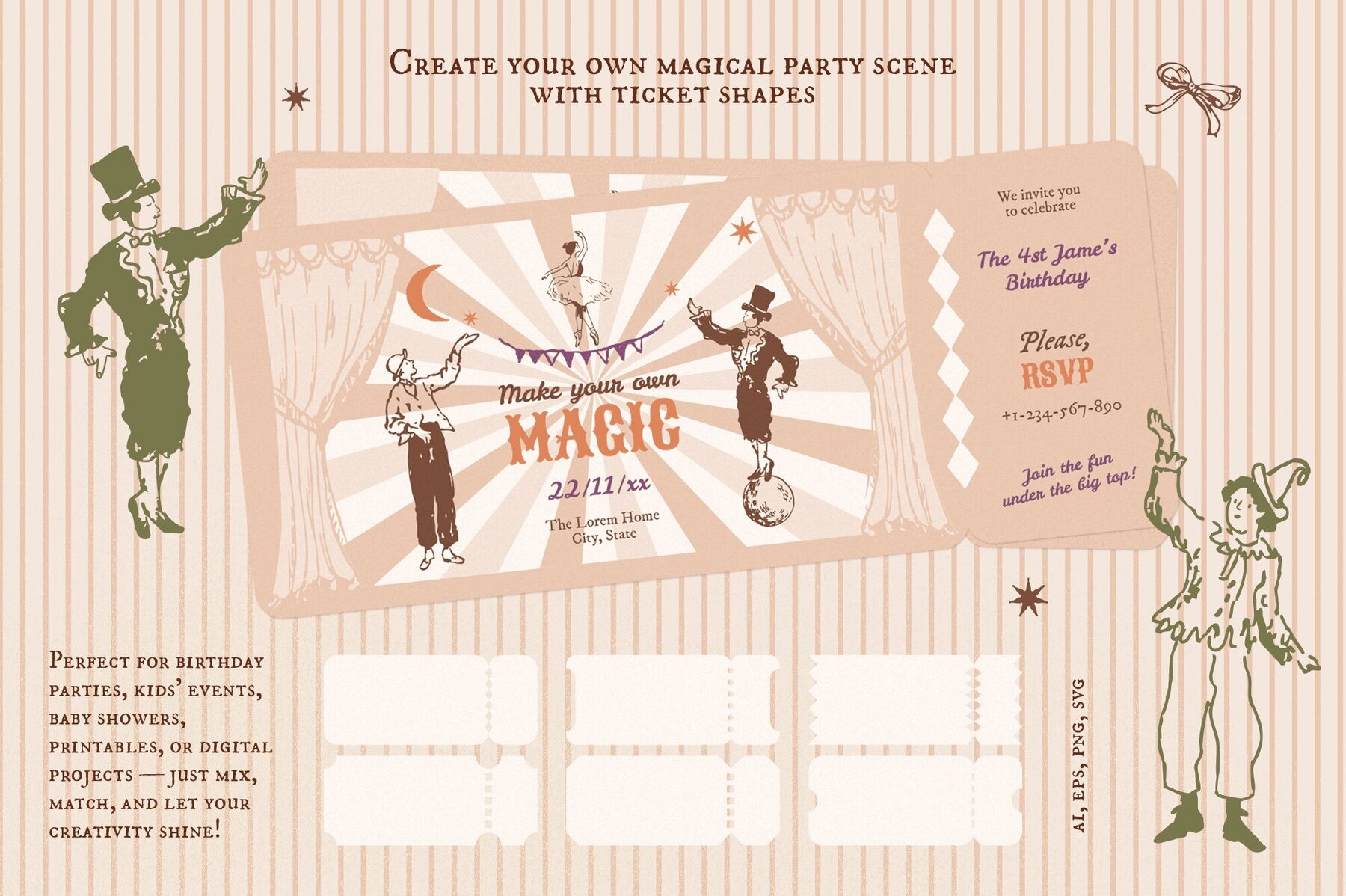 Time to Curtain Up   Circus set 4