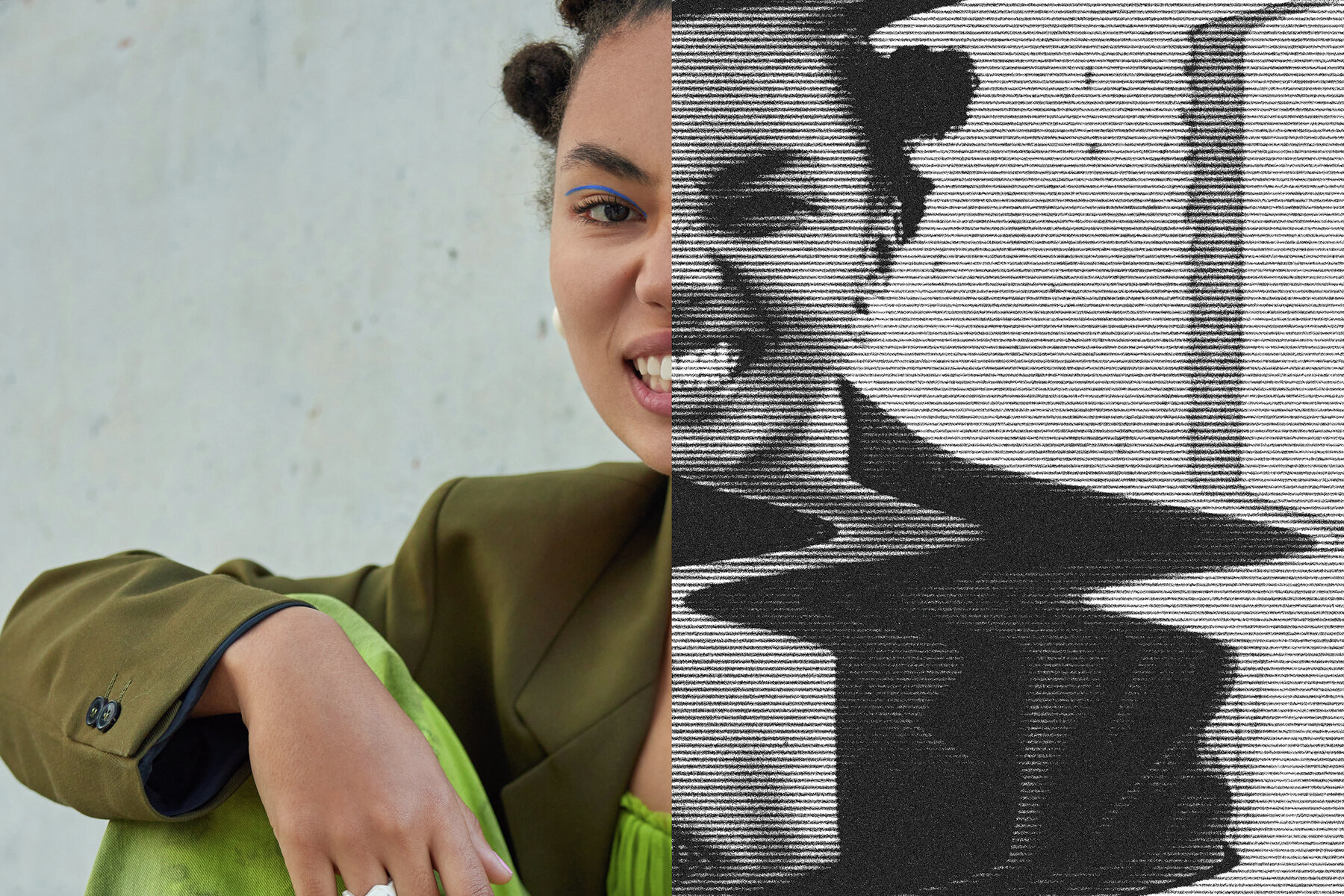 Broken Scanner Image Effect Mockup 7