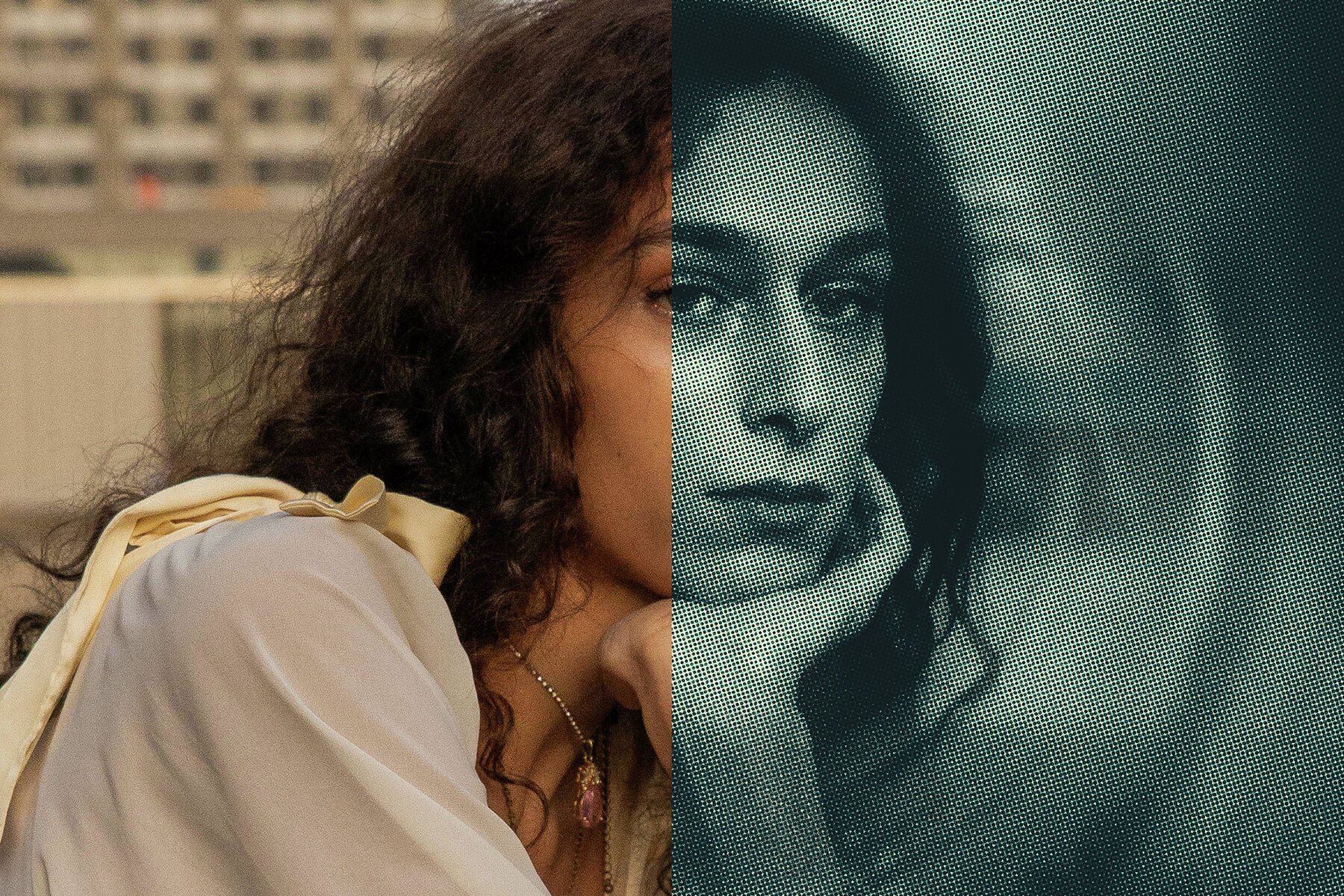 Halftone Spin Blur Image Effect Mockup 7