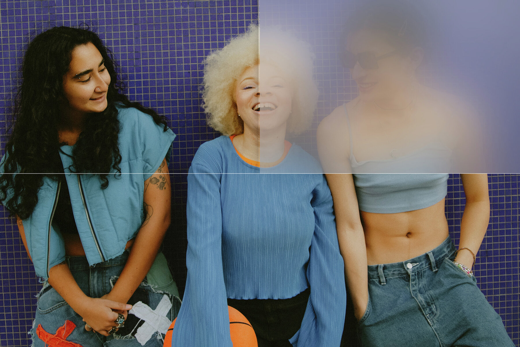 Glass Distortion Image Effect Mockup 7