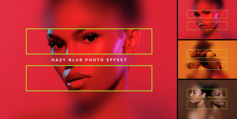 Soft Haze Image Effect Mockup