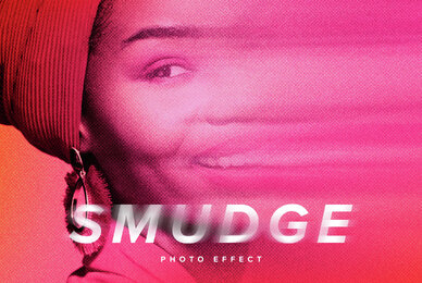Smudged Image Effect Mockup