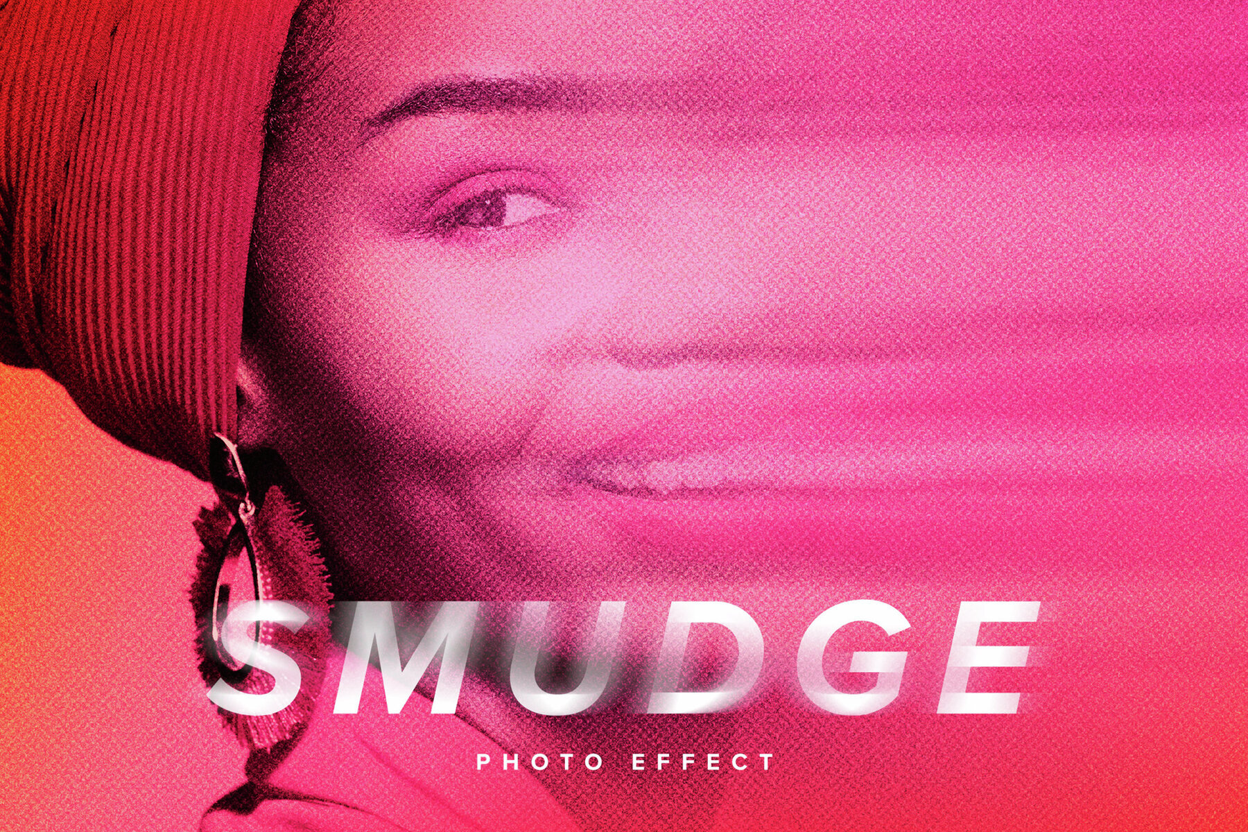 Smudged Image Effect Mockup 1