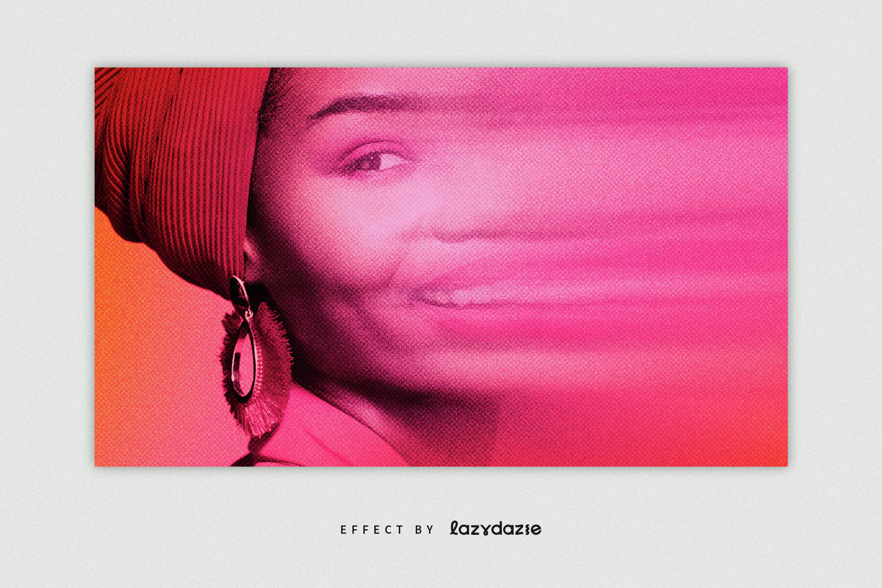 Smudged Image Effect Mockup 2