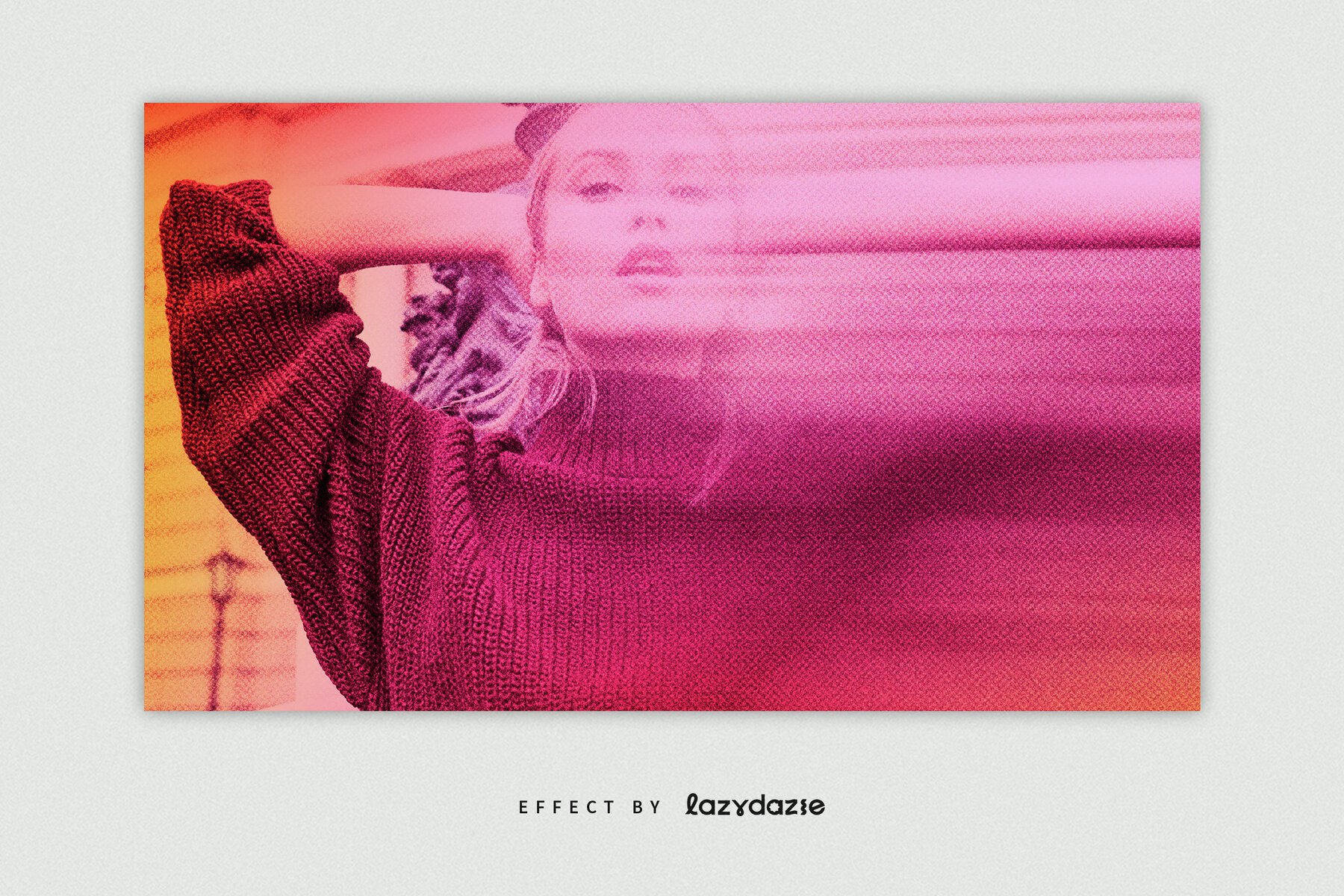 Smudged Image Effect Mockup 3