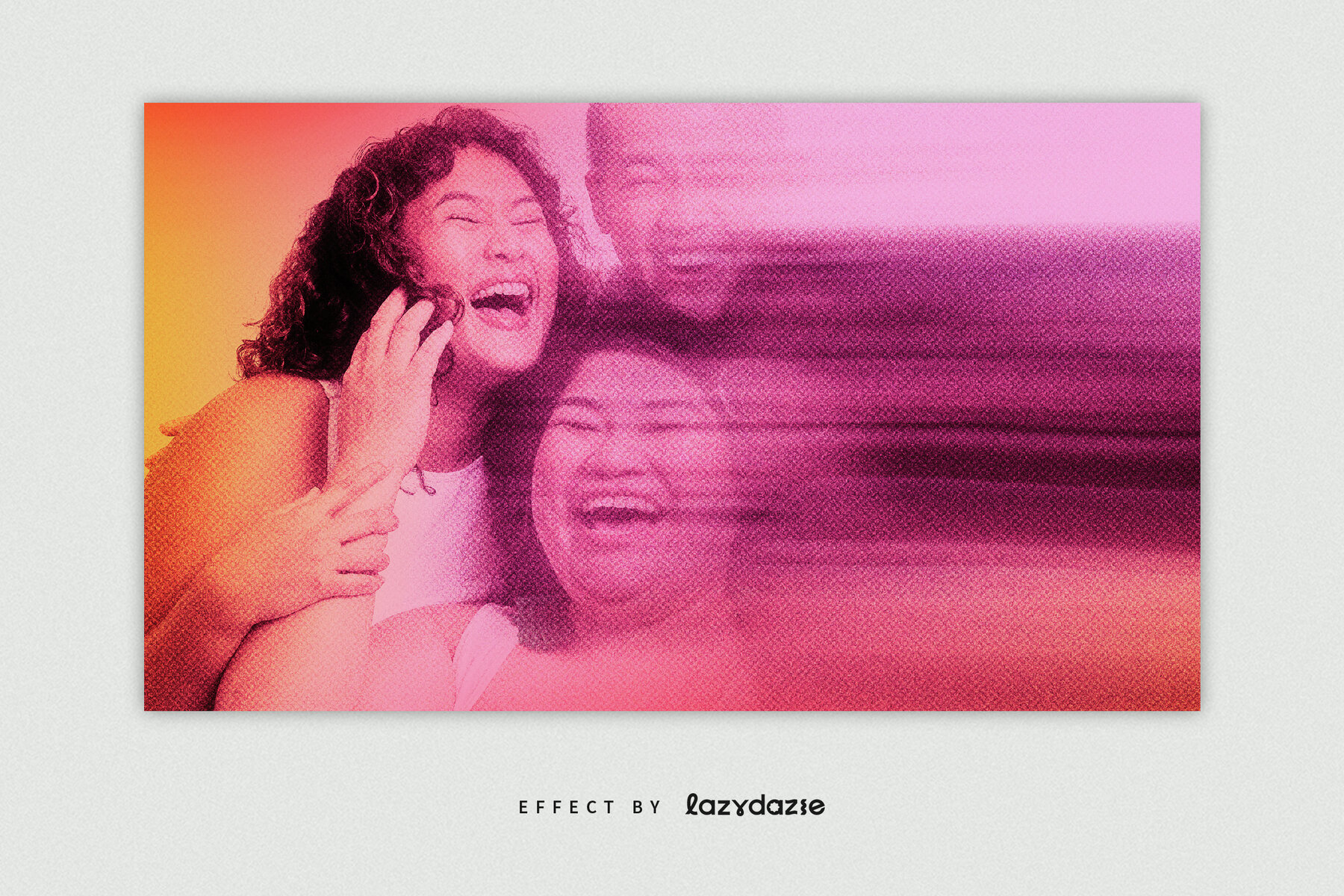 Smudged Image Effect Mockup 5