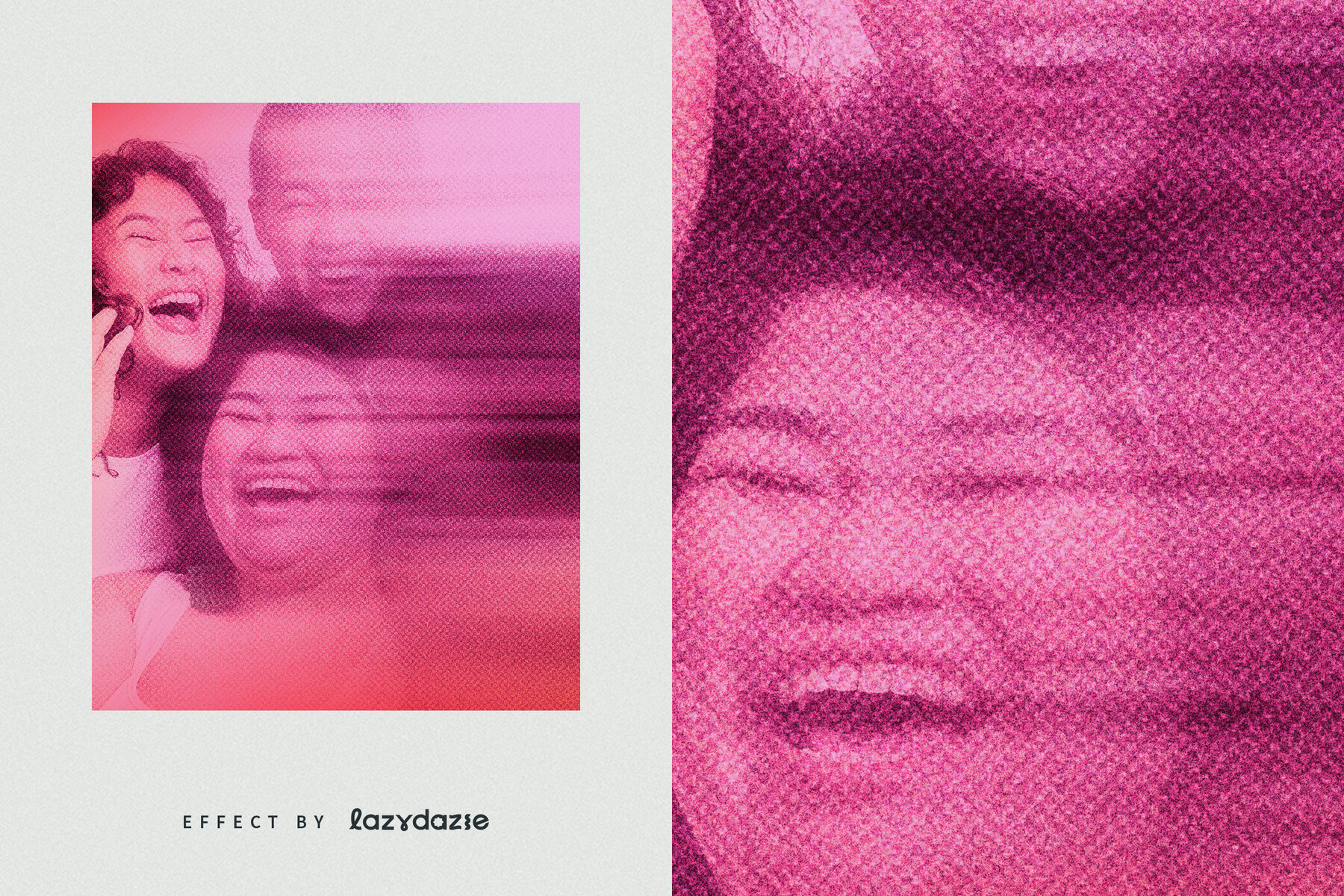 Smudged Image Effect Mockup 6