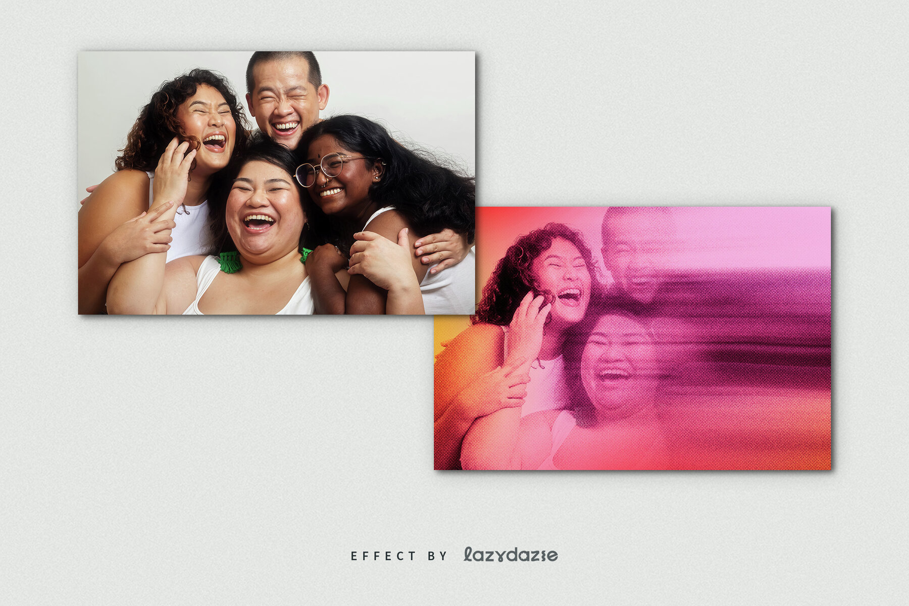 Smudged Image Effect Mockup 8