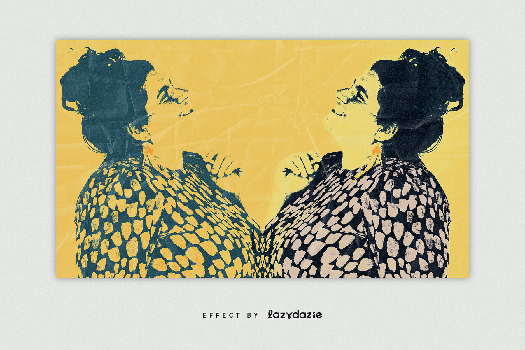 Folded Paper Image Effect Mockup 4