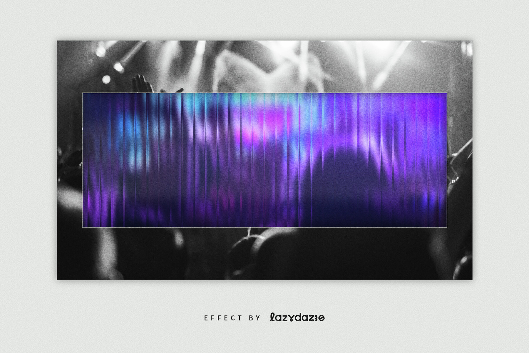 Reeded Glass Distortion Image Effect Mockup 2