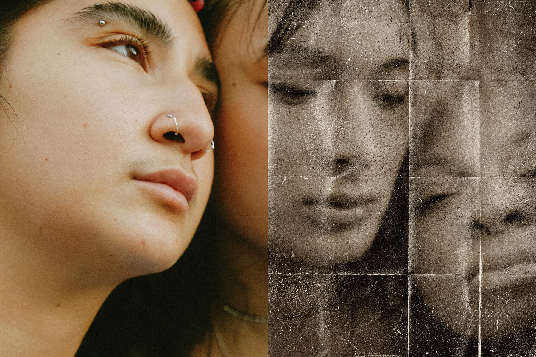 Vintage Photograph Image Effect Mockup 7