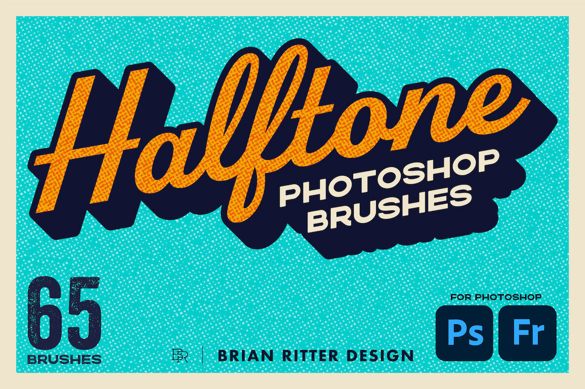 Halftone Photoshop Brushes 1