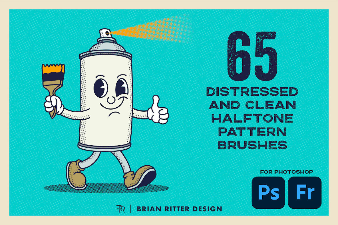 Halftone Photoshop Brushes 2